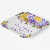 ボホウォーター色の春の花結婚ズ ペーパープレート (傾斜あり)