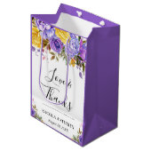 ボホウォーター色の春の花結婚ズ ミディアムペーパーバッグ (正面アングル)