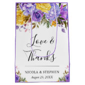 ボホウォーター色の春の花結婚ズ ミディアムペーパーバッグ (裏面)