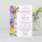 ボホウォーター色の春の花結婚ズ 招待状 (スタンド正面)