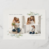 ボホウォーター色の緑の喜び 箔シーズンカード (裏面)