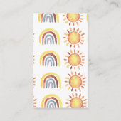 ボホウォーター色びんの中の虹の数 エンクロージャーカード (裏面)