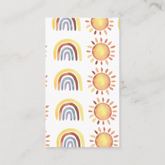 ボホウォーター色びんの中の虹の数 エンクロージャーカード (裏面)