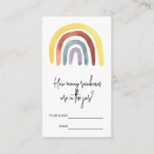 ボホウォーター色びんの中の虹の数 エンクロージャーカード (正面)