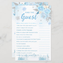 ボホウォーター色を見つけるゲストベビーシャワーゲーム