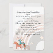 ボホウォーター色クリスマスカード セーブザデート (裏面)