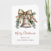 ボホウォーター色クリスマスベルホリデーカード シーズンカード (正面)