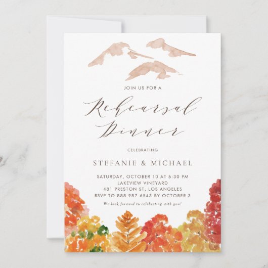 ボホウォーター色サボテン夏リハーサルディナー 招待状 (正面)