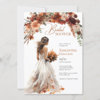 ボホウォーター色テラコッタ結婚ブーケのガウン