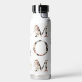ボホウォーター色トロピカルフローラブーケMOM ウォーターボトル (左面)