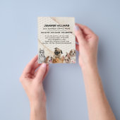 ボホウォーター色ドッグウォーカーペット着座事業 チラシ (手)