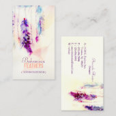 ボホウォーター色ドリームキャッチャーの羽 名刺 (正面/裏面)