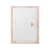 ボホウォーター色ピンクアップル先生 ノートパッド (回転)