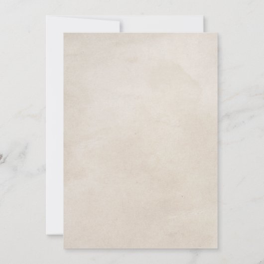 ボホウォーター色フローラアーチと夕日 招待状 (裏面)