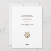 ボホウォーター色フローラクリスマスオーナメント シーズンカード (裏面)