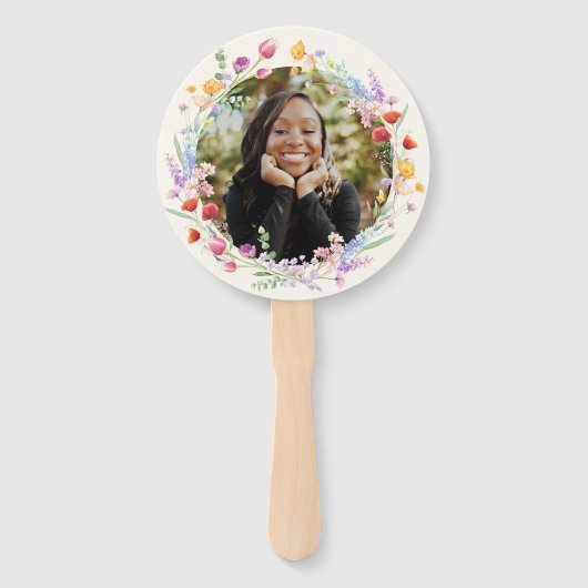 ボホウォーター色フローラグラード顔写真 ハンドファン (正面)