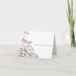 ボホウォーター色フローラサンキューカード サンキューカード