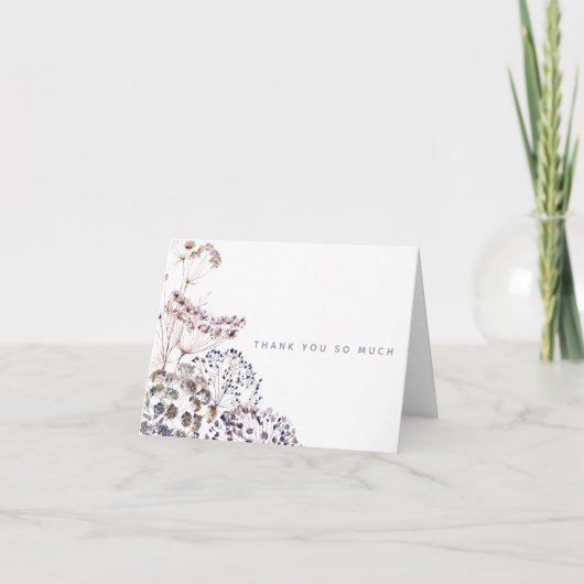 ボホウォーター色フローラサンキューカード サンキューカード (正面)