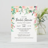 ボホウォーター色フローラブライダルシャワー 招待状 (スタンド正面)