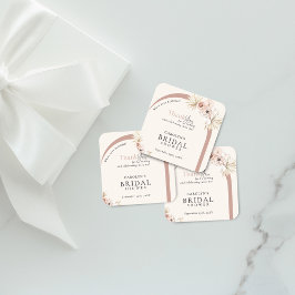 ボホウォーター色フローラモダンアーチブライダルシャワー スクエアシール