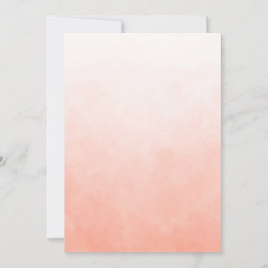 ボホウォーター色フローラ結婚式招待状 招待状 (裏面)