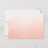 ボホウォーター色フローラ結婚式RSVP 出欠カード (裏面)