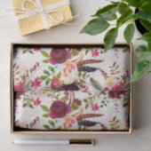 ボホウォーター色フローラ羽ティッシュペーパー 薄葉紙 (ギフト)