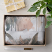 ボホウォーター色フローラ羽毛ホースティッシュペーパー 薄葉紙 (ギフト)