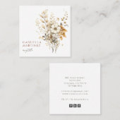 ボホウォーター色フローラ スクエア名刺 (正面/裏面)