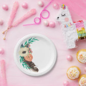 ボホウォーター色フローラ ペーパープレート (パーティー)