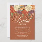 ボホウォーター色フローラ |ユーカリブライダルシャワー 招待状 (正面)