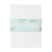 ボホウォーター色ブルーパーソナライズされた 招待状ベリーバンド (裏面例)