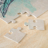 ボホウォーター色マンダラドリームキャッチャー ジグソーパズル (側面)