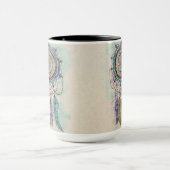 ボホウォーター色マンダラドリームキャッチャー マグカップ (中央)