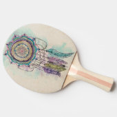 ボホウォーター色マンダラドリームキャッチャー 卓球ラケット (横)