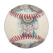 ボホウォーター色マンダラドリームキャッチャー 野球ボール (裏面)