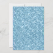 ボホウォーター色ユニコーンフローラベビーガールシャワー 招待状 (裏面)