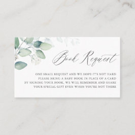 ボホウォーター色ユーカリ本リクエストカード 名刺