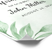 ボホウォーター色ユーカリ確認へようこそ ポスター (角)