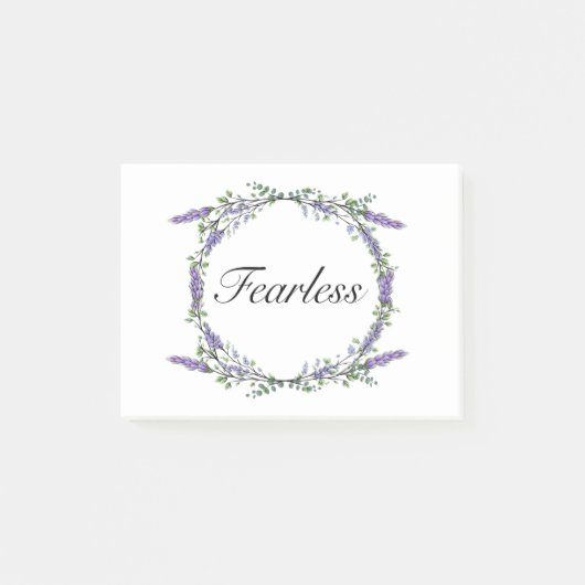 ボホウォーター色ラベンダーユーカリプトゥスフィアレス ポストイット (正面)