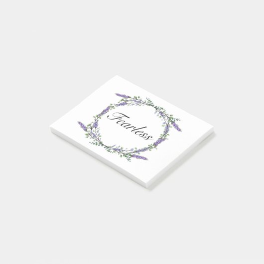 ボホウォーター色ラベンダーユーカリプトゥスフィアレス ポストイット (アングル)