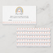 ボホウォーター色レインボーハートブックスフォーベビー エンクロージャーカード (正面/裏面)