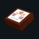 ボホウォーター色レインボーパーソナライズされたジュエリーボックス ギフトボックス<br><div class="desc">かわいいパーソナライズされたボホスタイル水色ピンクさびレインボージュエリーボックス若い女の子。</div>