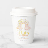 ボホウォーター色レインボーベビーガールシャワー 紙コップ (正面)