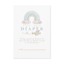 ボホウォーター色レインボーベビーシャワーおむつラッフル