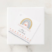 ボホウォーター色レインボーベビーシャワーギフト フェイバータグ (インサイチュ)