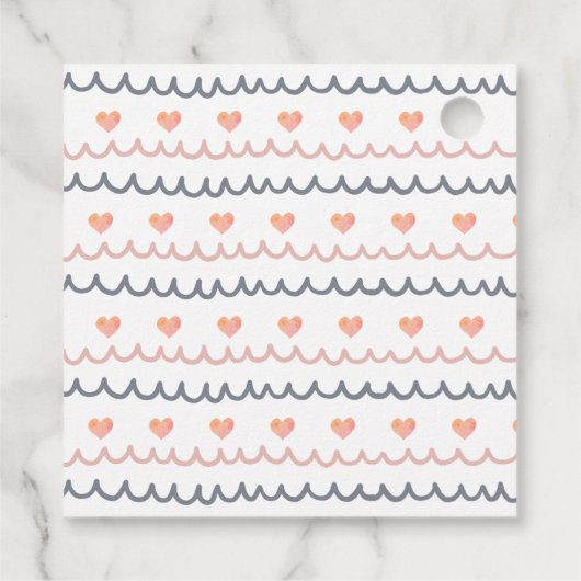 ボホウォーター色レインボーベビーシャワーギフト フェイバータグ (裏面)