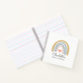 ボホウォーター色レインボーベビーシャワーゲストノートブック ノートブック (内部)