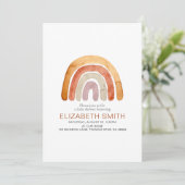 ボホウォーター色レインボーベビーシャワー 招待状 (スタンド正面)