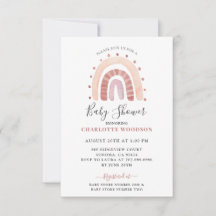 ボホウォーター色レインボーベビーシャワー